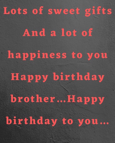 Best Birthday Wishes For Brother