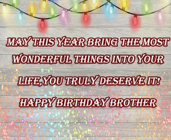 Best Birthday Wishes for Brother