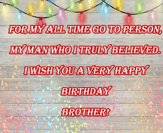 Birthday Wishes for Brother