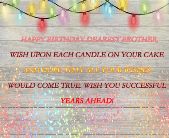 Free Birthday Wishes for Brother Download