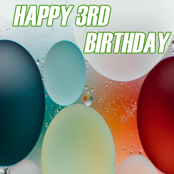 New Ballon Happy 3Rd Birthday Images