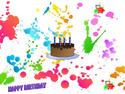 Happy Holi Birthday Wishes Images
