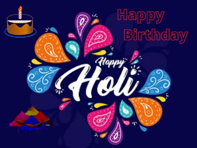 Happy Holi Birthday Wishes Images