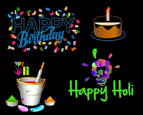 Happy Holi Birthday Wishes Images