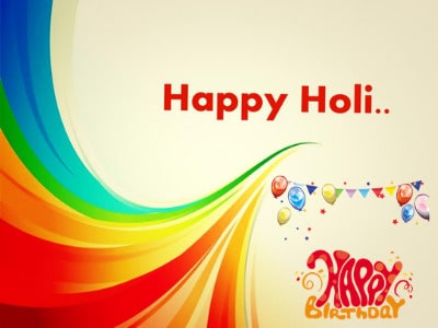 Happy Holi Birthday Wishes Images