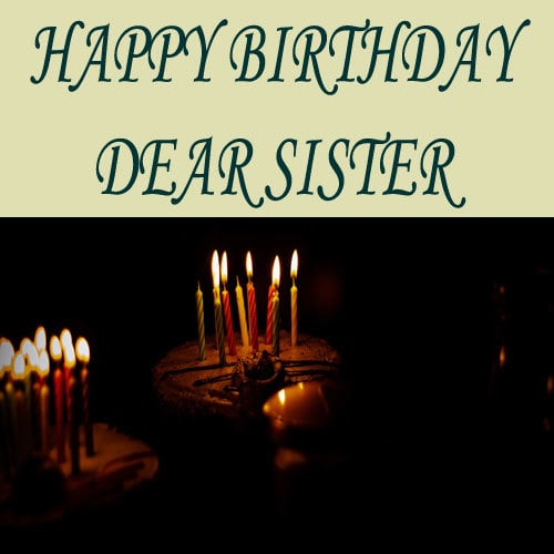 Happy Birthday Images Sister