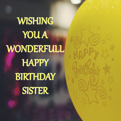 Happy Birthday Wallpaper Sister