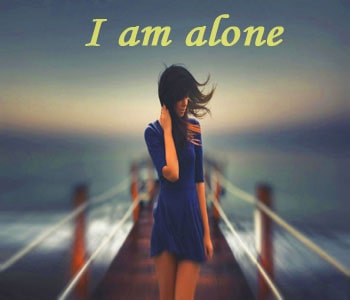 Alone Girl Whatsapp DP For Whatsapp