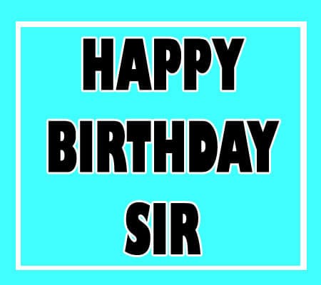 Happy Birthday Sir Images