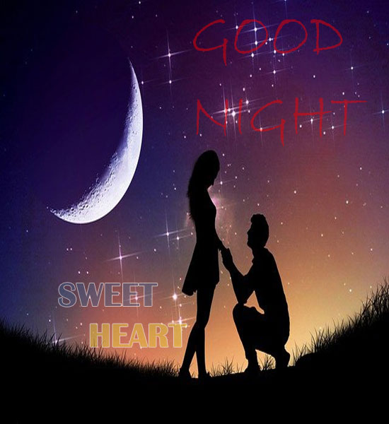 Good Night Sweetheart Wishes Wallpaper