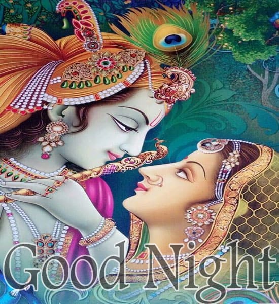 good night god images radha krishna