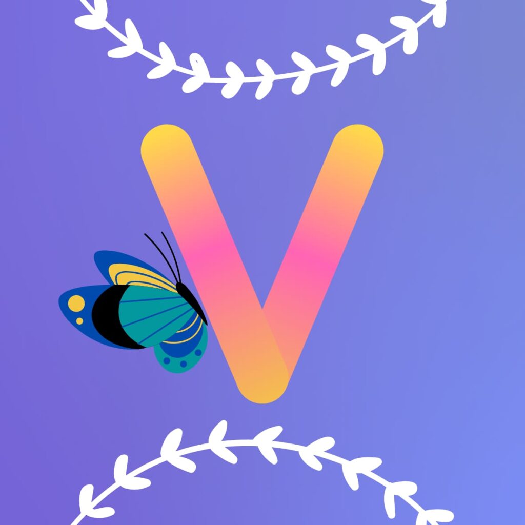 Stylish V Name Dp Wallpaper