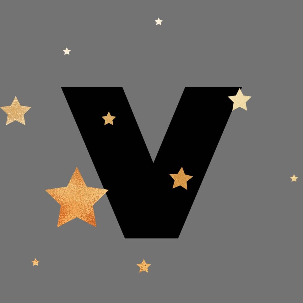 best v letter dp wallpaper