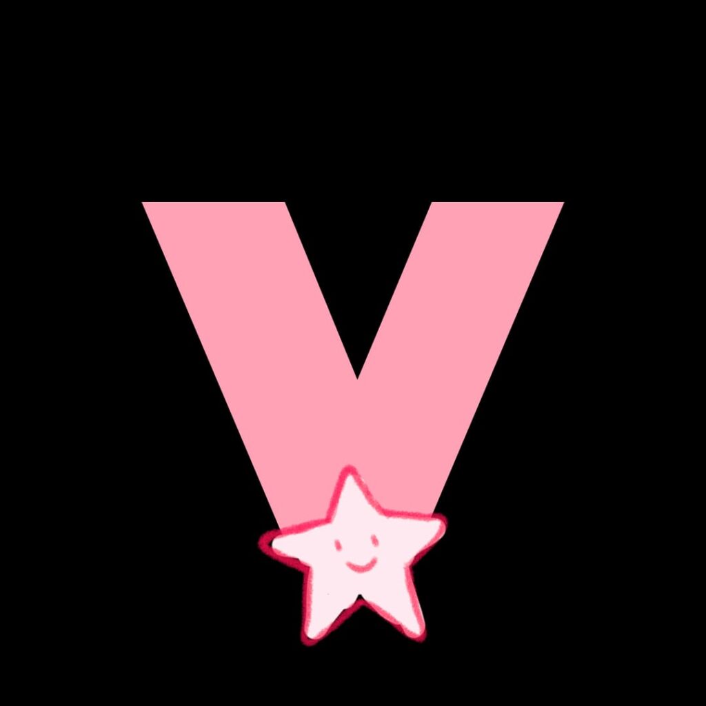 v letter images