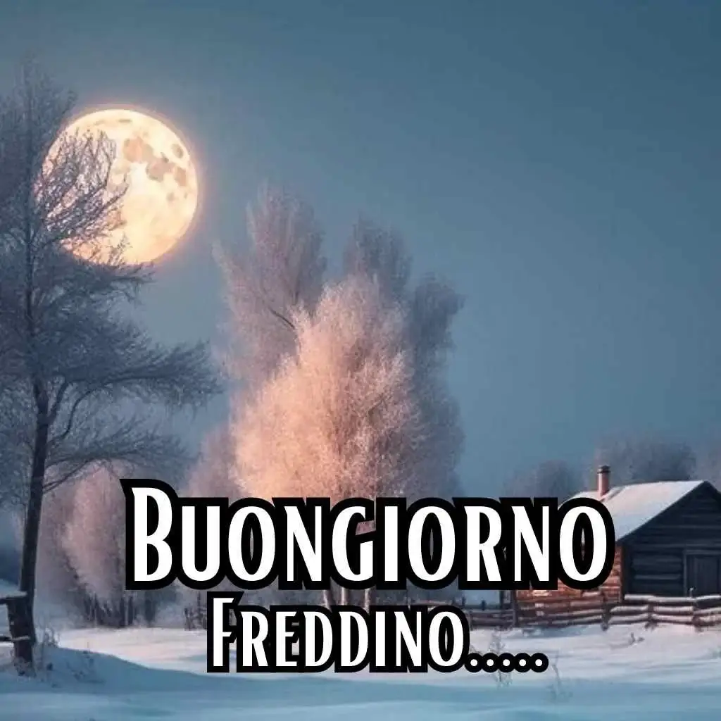 foto buongiorno freddoloso