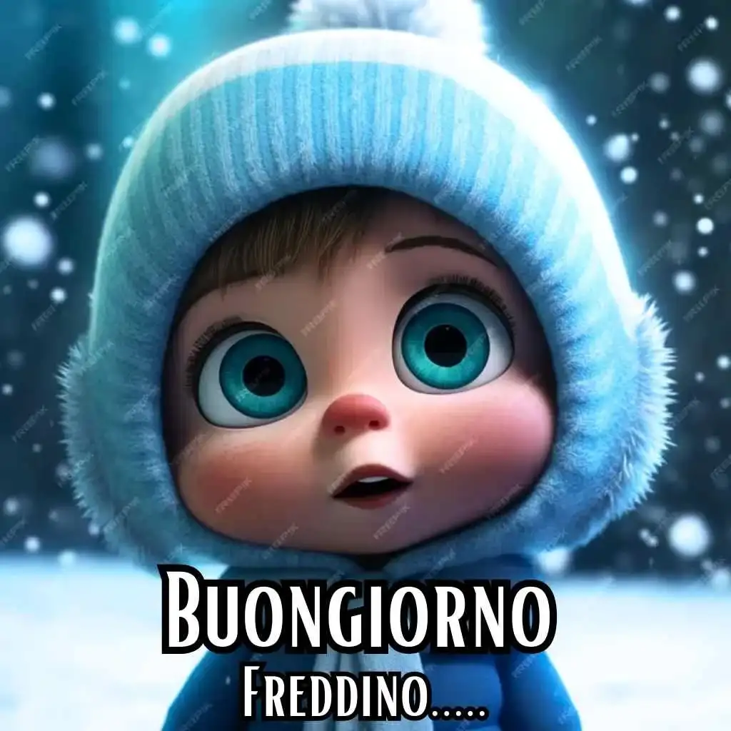 immagine buongiorno freddoloso gratis