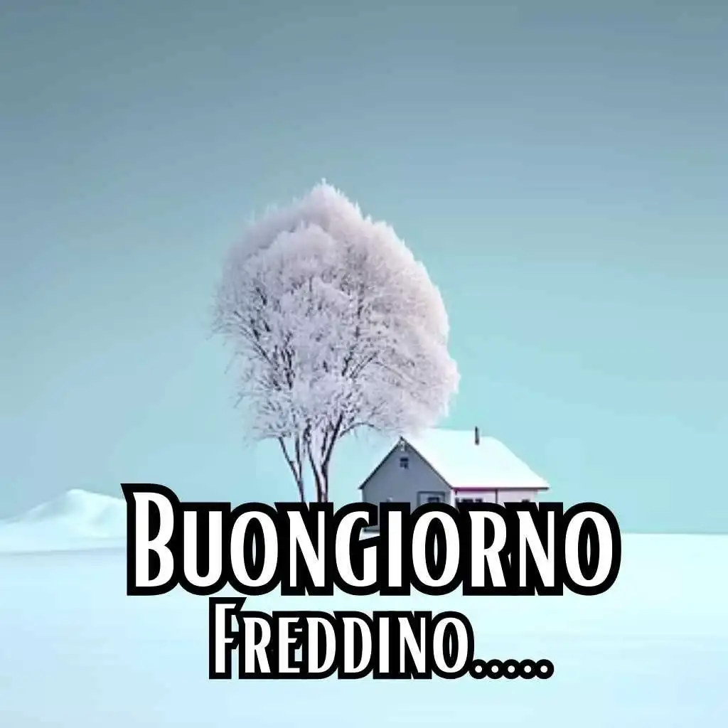 immagine buongiorno freddoloso