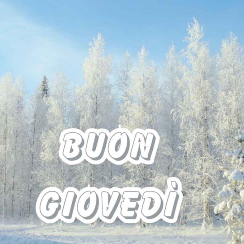 buon giovedì invernale immagini nuove