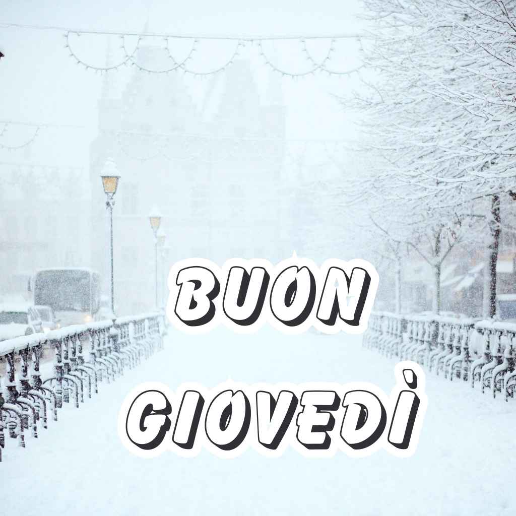 immagini buon giovedì invernale