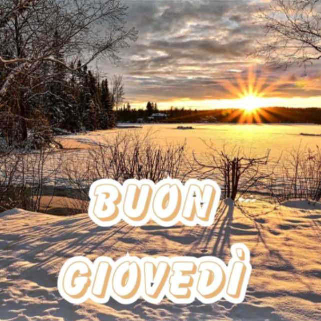 inverno buon giovedì invernale